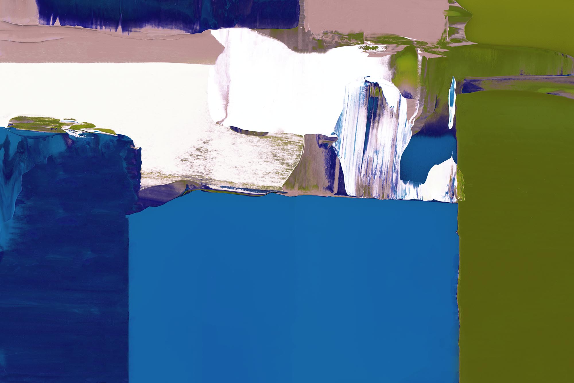 Blue paint background wallpaper, abstract textured art with mixe
